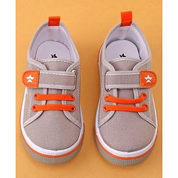 Cute Walk by Babyhug Velcro Closure Casual Shoes - Grey