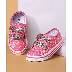Cute Walk by Babyhug with Double Velcro Closure Casual Shoes - Fuchsia