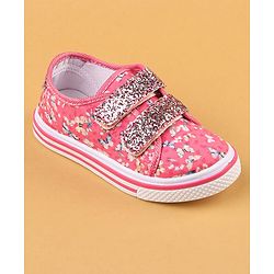 Cute Walk by Babyhug with Double Velcro Closure Casual Shoes - Fuchsia
