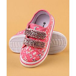 Cute Walk by Babyhug with Double Velcro Closure Casual Shoes - Fuchsia