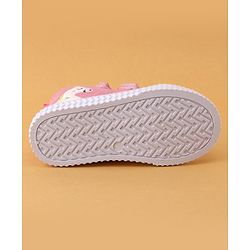Cute Walk by Babyhug Velcro Closure Casual Shoes Unicorn Embroidery - Pink