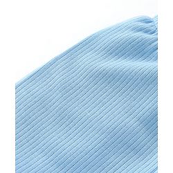 Babyhug Cotton Full Length Thermal Leggings Solid- Blue