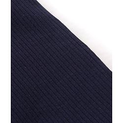 Babyhug Cotton Full Length Thermal Leggings Solid- Dark Navy