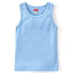 Babyhug Sleeveless Solid Thermal Sando - Blue