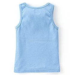 Babyhug Sleeveless Solid Thermal Sando - Blue
