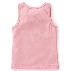 Babyhug Cotton Pull Over Sleeveless Solid Thermal Vest - Pink