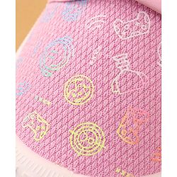 Cute Walk by Babyhug Casual Shoes with Velcro Trophy Print - Pink