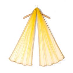 Babyhug Sleeveless Embroidered Choli with Printed Lehenga and Dupatta Set - Yellow