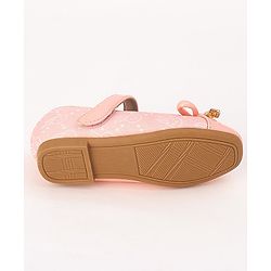 Cute Walk by Babyhug Velcro Closure Bellies with Bow - Red
