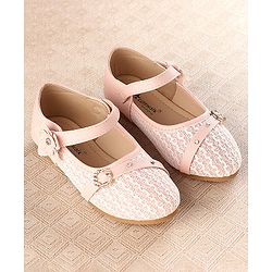 Cute Walk by Babyhug Bellies With Velcro Closure & Embroidery Detailing- Pink