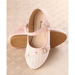 Cute Walk by Babyhug Bellies With Velcro Closure & Embroidery Detailing- Pink