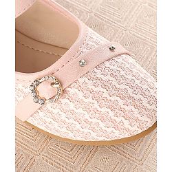 Cute Walk by Babyhug Bellies With Velcro Closure & Embroidery Detailing- Pink