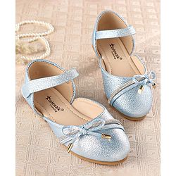 Cute Walk by Babyhug Slip On Stone Studded Strapped Bellies - Blue