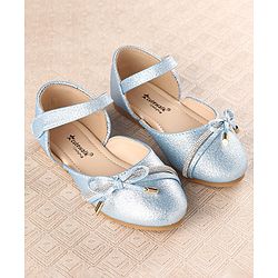 Cute Walk by Babyhug Slip On Stone Studded Strapped Bellies - Blue