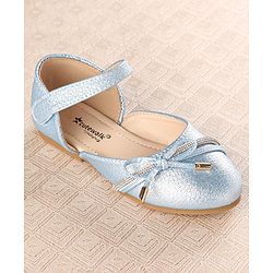 Cute Walk by Babyhug Slip On Stone Studded Strapped Bellies - Blue