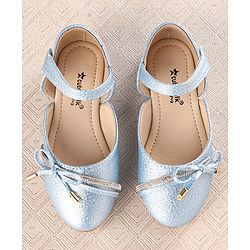 Cute Walk by Babyhug Slip On Stone Studded Strapped Bellies - Blue