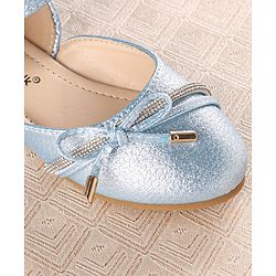 Cute Walk by Babyhug Slip On Stone Studded Strapped Bellies - Blue