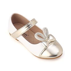 Cute Walk by Babyhug Slip On Bellies with Velcro Closure - Gold