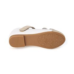 Cute Walk by Babyhug Slip On Bellies with Velcro Closure - Gold