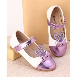 Cute Walk by Babyhug Slip On Bellies with Velcro Closure - Purple