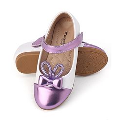 Cute Walk by Babyhug Slip On Bellies with Velcro Closure - Purple