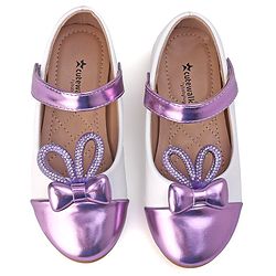 Cute Walk by Babyhug Slip On Bellies with Velcro Closure - Purple