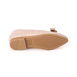 Cute Walk by Babyhug Slip On Bellies with Bow - Beige