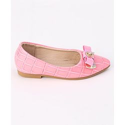 Cute Walk by Babyhug Slip On Bellies with Bow - Beige