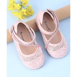 Cute Walk by Babyhug Bellies with Velcro Closure and Stud Applique - Pink