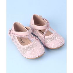 Cute Walk by Babyhug Bellies with Velcro Closure and Stud Applique - Pink