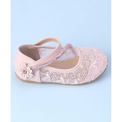 Cute Walk by Babyhug Bellies with Velcro Closure and Stud Applique - Pink