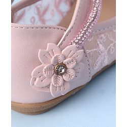 Cute Walk by Babyhug Bellies with Velcro Closure and Stud Applique - Pink