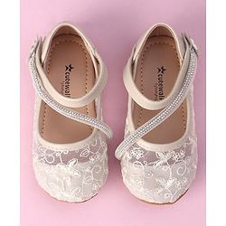 Cute Walk by Babyhug Bellies with Velcro Closure and Stud Applique - Pink