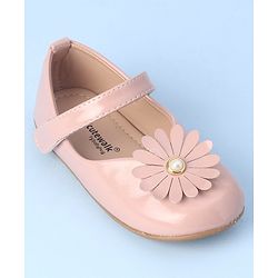 Cute Walk By Babyhug Bellies with Velcro Closure Floral Applique - Pink