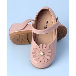Cute Walk By Babyhug Bellies with Velcro Closure Floral Applique - Pink