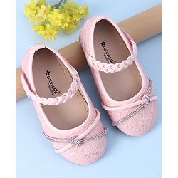 Cute Walk by Babyhug Bellies with Velcro Closure and Applique - Pink