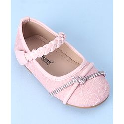 Cute Walk by Babyhug Bellies with Velcro Closure and Applique - Pink