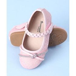 Cute Walk by Babyhug Bellies with Velcro Closure and Applique - Pink
