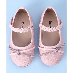Cute Walk by Babyhug Bellies with Velcro Closure and Applique - Pink