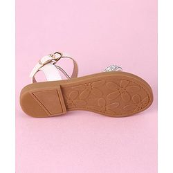 Cute Walk by Babyhug Studded Sandals with Buckle Closure - White