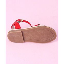 Cute Walk by Babyhug Buckle Closure Sandals with Stud Detailing - Red