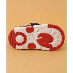 Cute Walk by Babyhug Casual Shoes With Velcro Closure & Dino Applique- Navy Blue & Red