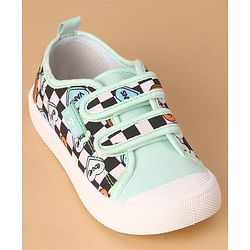 Cute Walk by Babyhug Velcro Closure Checked Casual Shoes - Green