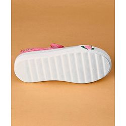 Cute Walk by Babyhug Velcro Closure Sequin Detailed Casual Shoes - Fuschia