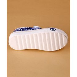 Cute Walk by Babyhug Text Printed Casual Shoes with Velcro Closure - Blue