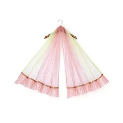 Babyhug Sleeveless Mirror Embroidered Choli With Lehenga And Dupatta - Green