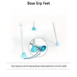 Babyhug 3 in 1 Play & Grow High Chair With 5 Point Safety Harness And Anti-Slip Base  - Blue