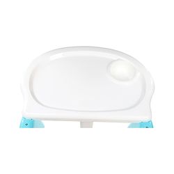 Babyhug 3 in 1 Play & Grow High Chair With 5 Point Safety Harness And Anti-Slip Base  - Blue