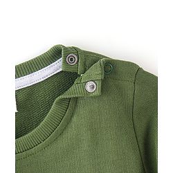 Babyhug Cotton Full Sleeves Sweatshirt with Graphics Print - Green