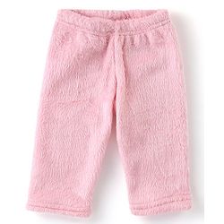 Babyhug Velour Knit Full Sleeves Winter Wear Night Suit with Cloud Applique - Pink